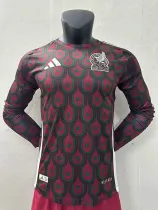 24/25 Mexico Home Long Sleeve  Player Version Soccer Jersey(长袖球员)