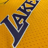 2000 LAKERS BRYANT #8 Yellow Retro Top Quality Hot Pressing NBA Jersey(V领)