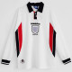 1998 England Home Long Sleeve Retro Soccer Jersey(长袖）