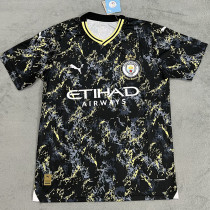 24/25 Man City Black and Yellow  Special Edition Fans Soccer Jersey