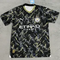 24/25 Man City Black and Yellow  Special Edition Fans Soccer Jersey