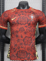 24/25 Portugal  Red Flower Special Edition Player Version Soccer Jersey
