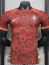 24/25 Portugal  Red Flower Special Edition Player Version Soccer Jersey