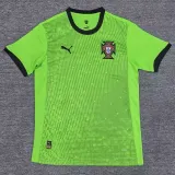 25/26 Portugal Green Goalkeeper Fans Soccer Jersey