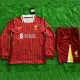 24/25 LIV Home Kids  Long Sleeve Soccer Jersey (长袖、童装）