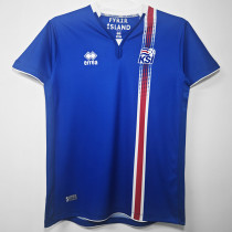 20106/2017 Iceland Home Retro Soccer Jersey