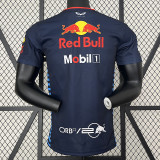 2024 F1 Red Bull  Royal Blue Polo Red Racing Suit（圆领)