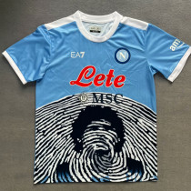 21/22 Noples Sky Blue Maillot De Football Blanc Edition commemorative Fans Soccer Jersey