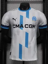 24/25 Marseille  White Design Version  Player Version Soccer Jersey （设计版）