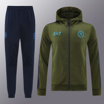 24/25  Napoli Green  Hooded Jacket Tracksuit#01
