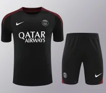 24/25 PSG Black Training Short Suit(红肩）