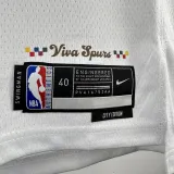 23/24 SA Spurs SOCHAN #10 White City Edition Top Quality Hot Pressing NBA Jersey