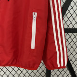 23/24 Man Utd Black Red Windbreaker