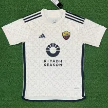 23/24 Roma Away Fans Soccer Jersey (Print RI..SE.+Au..Res.. )(胸前圆圈/背下广告)