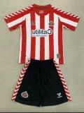 24/25 Sunderland Home Kids Soccer Jersey