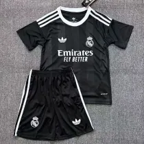 25/26 RMA Goalkeeper Black Kids Soccer Jersey