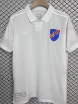 25/26 Colo-Colo 100th Anniversary Edition White T-shirt（蓝色队标）