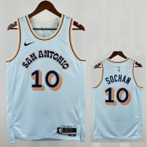 24/25 Sa Spurs SOCHAN #10 City Edition Top Quality Hot Pressing NBA Jersey