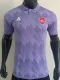 2025 ARS Purple Checkered pattern  Player Version  Polo Shirt