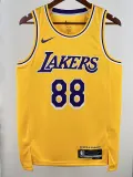 22/23 LAKERS LAKERS #88 Yellow Top Quality Hot Pressing NBA Jersey(圆领)