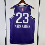 23/24 JAZZ MARKKANEN #23 Purple City Edition Top Quality Hot Pressing NBA Jersey