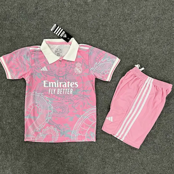 23/24 RMA Pink Special Edition Kids Training Soccer Jersey