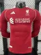 25/26  LIV Home  Long Sleeve   Player Version Soccer Jersey