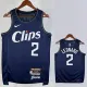 23/24 CLIPPERS LEONARD #2 Dark blue City Edition Top Quality Hot Pressing NBA Jersey