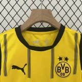 24/25 Dortmund Home Kids Soccer Jersey