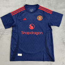 24/25 Man Utd Grey blue Fans Soccer Jersey