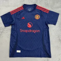 24/25 Man Utd Grey blue Fans Soccer Jersey