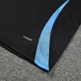 24/25 Argentina Black Tank top and shorts suit(黑色蓝肩）