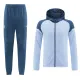 24/25 Man City Blue Grey Hoodie  Jacket Tracksuit#01