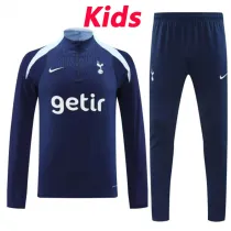24/25 TOT Sapphire Blue Kids Half Pull Tracksuit  (童装、半拉链)