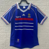 1998 France Home Retro Soccer Jersey(右胸带小字)