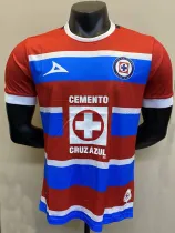 24/25 Cruz Azul Red Blue Goalkeeper Player Version Soccer Jersey