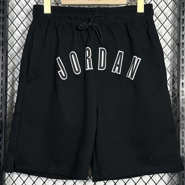 24/25 JOR Black Cotton shorts(005、前横大JOR标、全棉)