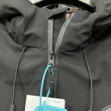 24/25 PSG Black Thickened Assault  Hooded Windbreaker (A805加厚冲锋衣）