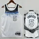 24/25 TIMBERWOLVES EDWARDS #5 White City Edition Top Quality Hot Pressing NBA Jersey