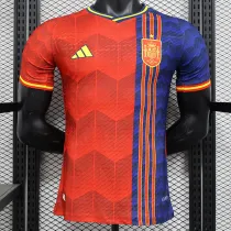 2024 Spain Red &Blue Special Edition  Player Version Soccer Jersey