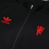 25/26 Man Utd Black Jacket Tracksuit