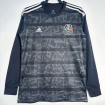 2019 Mexico Home  Long Sleeve Retro Soccer Jersey