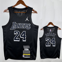 Lakers KOBE # 24 Black  Top Quality Hot Pressing NBA Jersey(Honor Edition)荣耀版