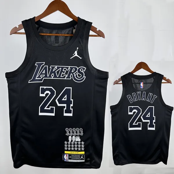 Lakers KOBE # 24 Black  Top Quality Hot Pressing NBA Jersey(Honor Edition)荣耀版