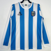 1986 Argentina Home Long Sleeve Retro Soccer Jersey (长袖)