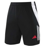 24/25 Man Utd Black Training Shorts Pants (白边）