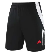 24/25 Man Utd Black Training Shorts Pants (白边）