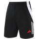 24/25 Man Utd Black Training Shorts Pants (白边）