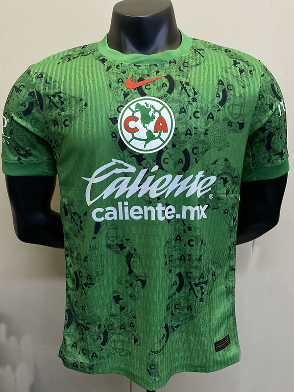 24/25 Club America Green Goalkeeper Player Version Soccer Jersey
