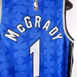 23/24 Magic McGRADY #1 Dark Blue Top Quality Hot Pressing NBA Jersey (Retro Logo)(V领)